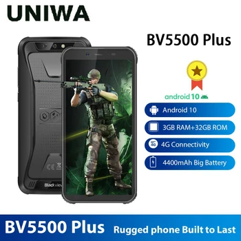 Blackview BV5500 Plius IP68 Vandeniui Patikima Išmanųjį telefoną 4G Mobiliojo Telefono 3GB 32GB Android 10.0 5.5