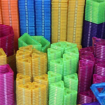 50Pcs 4 Skirtingų kombinacijų Mini Magnetinio Dizaineris Žaislai, Plastikiniai Magnetiniai Blokai Statybos Nustatyti Švietimo Žaislai Vaikams Dovanų