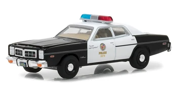 GreenLight automobilių 1/64 1977 Dodge Monaco Policijos Automobilį Holivudo serijos surinkimo versijos automobilio modelio žaislą dovanų
