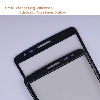 10vnt/daug LG G3 Stylus D690N D690 Jutiklinis Ekranas Touch Panel Jutiklis skaitmeninis keitiklis Priekinio Stiklo Išorinio Objektyvo Touchscreen LCD NR.