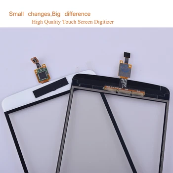10vnt/daug LG G3 Stylus D690N D690 Jutiklinis Ekranas Touch Panel Jutiklis skaitmeninis keitiklis Priekinio Stiklo Išorinio Objektyvo Touchscreen LCD NR.
