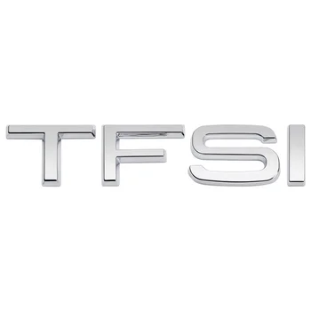 3D Metalo Ženklelis Automobilių Galinis Kamieno TFSI A3 A6 A6L A8L Raidžių Šriftas, Logotipo Lipdukas Audi B7, B8, B9 8P RS3 RS4 RS5 RS6 audi Q5 Q3 S5 A4 TT