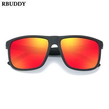 RBUDDY 2020 Akiniai nuo saulės vyrams Poliarizuota Aikštė akiniai nuo saulės Prekės ženklo Dizainas UV400 apsauga Atspalvių lunette soleil homme akinius Vairuotojas