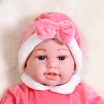 45cm Elektros Reborn Baby Lėlės Šypsena Bebe Veido Žaislai Verkti Silikono Lėlės Reborn Tikroviška Nekilnojamojo Kūdikių Žaislas Staigmena, Dovana Vaikui Dovana