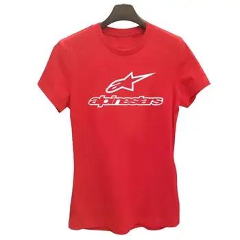 Naujas Moterų marškinėliai Atsitiktinis Harajuku Alpių Star Spausdinti Viršūnes Tee Vasaros Moterų marškinėliai trumpomis Rankovėmis marškinėliai Moterims Drabužių
