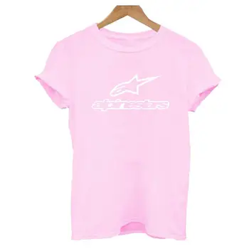 Naujas Moterų marškinėliai Atsitiktinis Harajuku Alpių Star Spausdinti Viršūnes Tee Vasaros Moterų marškinėliai trumpomis Rankovėmis marškinėliai Moterims Drabužių