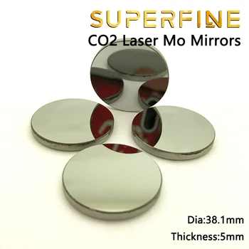 S&F OPTIKA Mo atspindi lazerio veidrodis dia 38.1 storis 5mm CO2 lazerinis graviravimas pjovimo staklės