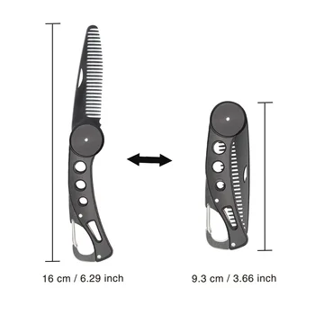 Aliver didelės vietoje nerūdijančio plieno peilis barzda šukos tiesiai šukos vyrų barzdos modeliavimo įrankis šukos