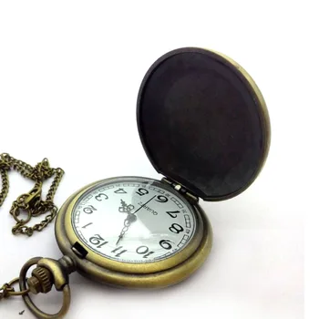 Naujas Mados kvarco Bronzos antikvariniai daiktai-voras emalio modelis Modernus valandas kišeniniai laikrodžiai, dovana,