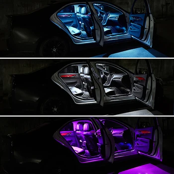 Toyota Paskyrimas Estima ACR30 ACR50 9Pcs Klaidų LED Automobilio Salono Priekinės Galinės Skaitymo Lemputė bagažo skyriaus Lempos, Durų Lemputė Priedai