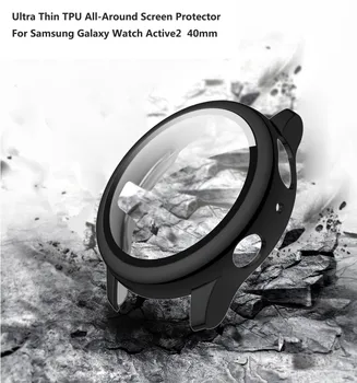 Ultra Plonas PC Visi Aplink Screen Protector For Samsung Galaxy Žiūrėti Aktyvios 2 40mm Spalvinga Sporto Apyrankę Mados Apyrankė Dovanų