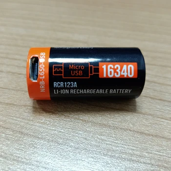 16340 CR123A Li-ion Baterija Violetinė, 3,7 V baterijų LED Žibintuvėlis