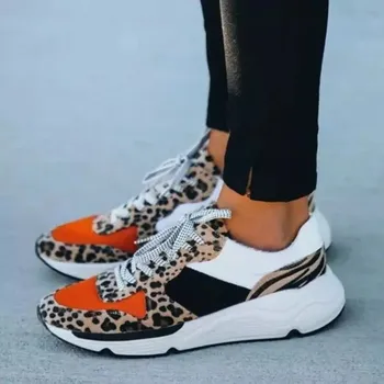 2020 Metų Vasaros Karšta Mergina Batai Moterų Sportbačiai Leopard Akių Kvėpavimas Moteris Veikia Moterų Batai Lauko Plokščia Platforma Zapatos Mujer