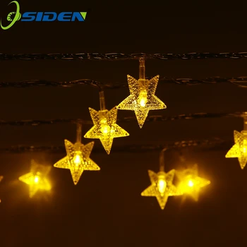 OSIDEN baterija Styginių Šviesos Varinės Vielos gėlių Žvaigždė Užuolaidų LED Pasakų Šviesos 2m 10m Vestuvių papuošalai Kalėdų Šviesos Lempos