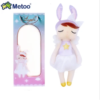 Naujausias Metoo Lėlės, Minkšti Žaislai Mergina Kūdikių Mielas Gražus Angelas Angela Pliušinis Minkštas Rabbit Gyvūnai Vaikams Mergaitės Gimtadienio Dovana