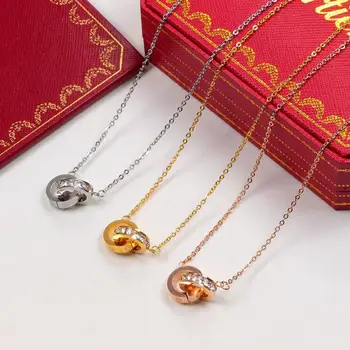 Cartier - karšto pardavimui, vyrų ir moterų meilės karoliai dizainas klasikinis mados deimantų vyrų ir moterų pakabukas karoliai 0035
