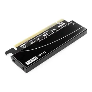 JEYI CoolSwift PCIE3.0 Adapteris x16 PCI-E Visu Greičiu M. 2280 2 aliuminio lakštai Šilumos laidumo silicio plokštelių aušinimo