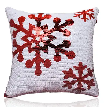 Kalėdų Snaigės Elnių Galvos Modelio Blizgučiai Padėties nustatymo siuvinėjimas, pagalvės kalėdų atveju cojines decorativos para sofa