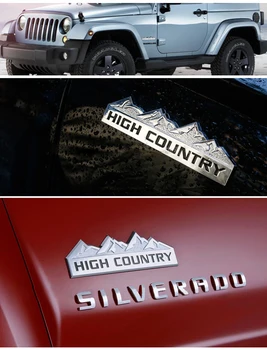 Automobilio Stilius Metalo Kalnų Didelės Šalies Logotipo Lipdukas Priekinės Grotelės Emblema Dodge Jcuv Challenger Kalibro RAM Kelionę Karavanas