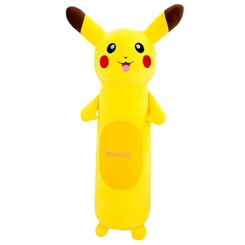 Cilindro Pikachu Lėlės Pliušinis Žaislas su Miego Turėti Pagalvę Pokemon Lėlės Lėlės Pokemon Pliušinis Unisex