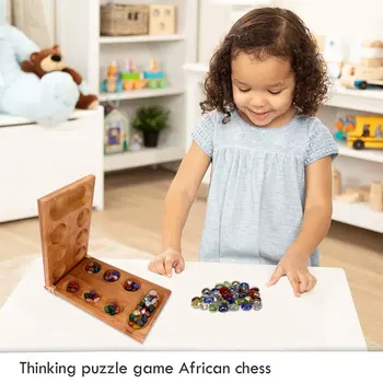 Galvoju Dėlionė Dalelių Grįžta Afrikos Perlas Šachmatų Mancala Vaikų Valdybos Strategijos Žaidimas Vaikams, Žaislai