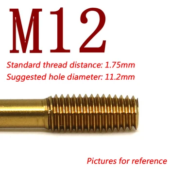 2 vnt HSS-E M3-M12 karštojo Išspaudimo (ekstruzijos) Bakstelėkite, Siūlai Formavimo Bakstelėję Grąžtas M3, M4, M5, M6, M8, M10, M12 Ekstruzijos Bakstelėkite Su ALAVO Danga