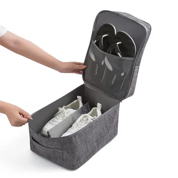 Kelionės Batų Saugojimo Krepšys Nešiojamų Batų Organizatorius Vandeniui Zip-Lock Didelių Krepšių, Batų Bagažą Galite Įdėti Trys Poros Batų