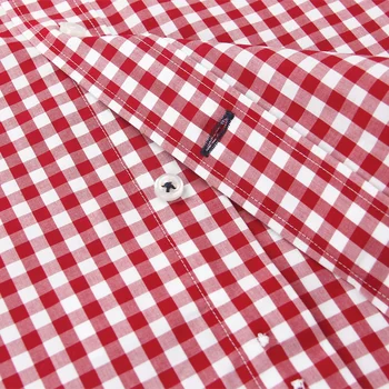 Smart Penkių Marškinėliai Vyrams importuotų Mados Chemise Homme Atsitiktinis Pledas Marškiniai ilgomis Rankovėmis Slim Fit Camisa Masculina Medvilnės 2018