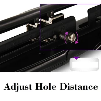 4-Hole Reguliuojamas Hole Punch Tinka A2 A3 A4 formato Popieriaus lapo, 10 dalių Popieriaus, Vienas Laiko, 6mm Skylės Dydis