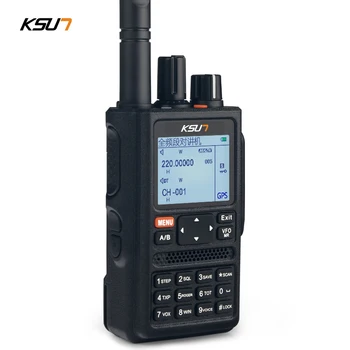 KSUN Walkie Talkie Lauko 10W Didelės Galios Visą Ekraną Segmento GPS Padėties nustatymo Daugiafunkcinis Dual Segmento Spalvotas Ekranas X-UV98D