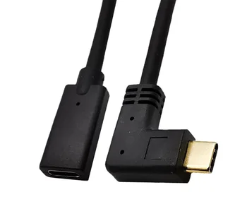 Standard C Tipo Pratęsimo Kabelis USB 3.1 Kampu, Duomenų Kabelis, USB-C, Vyrų ir Moterų vyrų Išplėsti Vielos Extender Laidas 0,3 M 0,6 M, 1M