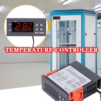 Skaitmeninis Temperatūros Reguliatorius Termostatas Thermoregulator Inkubatorius Relay LED Thermoregulator Termostatas Su Pečiuko Radiatorius