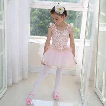 Baltas Gulbių Ežeras Baleto Kostiumas Trumpomis Rankovėmis Ballerina Drabužiai Vaikams, Vaikams Tutu Baleto Suknelė Nėrinių Baleto Dancewear Mergaitėms