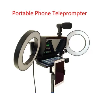 2020 m., Naujas Nešiojamas Prompter Išmanųjį telefoną Teleprompter su nuotolinio valdymo Naujienas Live Interviu Kalbėjimo Mobiliuoju Telefonu