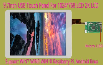 IPAD5 LCD 1536*2048 2K Ekranas Touch Screen Rinkinys 5fingers Vertikalus Ekranas 9.7 colių USB Jutiklis skaitmeninis keitiklis