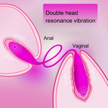 Dual galvos Vibratorius Orgazmo-Masturbacija Masažas makšties Rutuliukai Speneliai klitorio Vibracijos Suaugusiųjų Sekso Žaislai Moterims, Pora Masažas