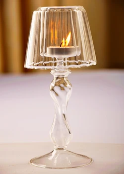 Stiklo Žvakidė Turėtojas Tealight Konteinerio Stovėti Stalo lempų gaubtų Formos Micro Kraštovaizdžio PASIDARYK pats Butelis Žvakidė Laikikliai