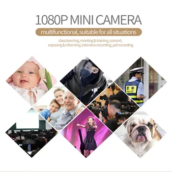 SQ11 HD mažas mini Kamera, kamera 1080P vaizdo Jutiklis Naktinio Matymo vaizdo Kamera Micro Kameros, DVR DV Judesio įrašymo Kameros KV. 11 dvr