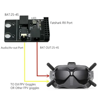 5.8 G RX UOSTO 2.0 Standartą, Audio/Video Skaitmenine FPV Akiniai Modeliavimas Imtuvas Valdybos RX5808 Galios Modulis