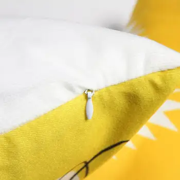 Dekoratyvinis Mesti Pagalvių užvalkalus Geltonos spalvos Užvalkalas Saldus Vasaros Pagalvėlių Apvalkalus 45x45cm Pagalvės užvalkalą 1Pc Namų Dekoro Sofa-lova, Gyvenamasis Kambarys