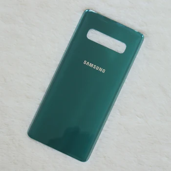 Originalus Samsung Galaxy S10+ S10 Plius G975 SM-G9750 Baterijos, Galinio Dangtelio Durų Būsto Atveju, Pakeitimas, Remontas, Dalys Su Logotipu 6.4