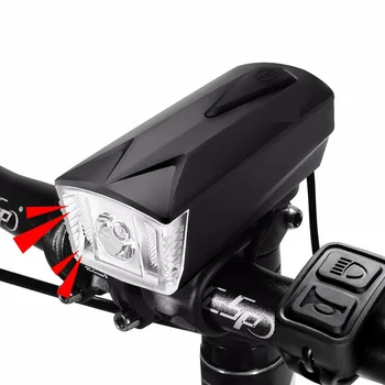 Dviračio Šviesos diodų (LED) Nuotolinio Ragų Dviratį Garsiakalbis Šviesos Bicicle Dviračių Bell Žibintuvėlis USB Įkrovimo Bycicle Garsiakalbis Lempos
