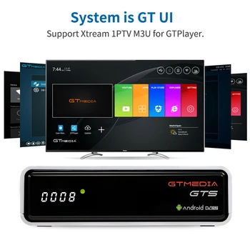 GTmedia GTS Palydovinis Imtuvas Android 6.0 Smart TV BOX+DVB-S/S2 Set Top Box, Pastatytas 2.4 G wifi palaiko CS ir IKS Brazilija