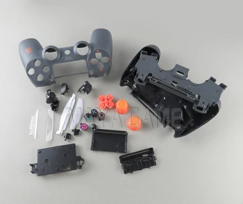 Sony PS4 Gamepad Valdytojas JDS-020 JDS-040 2.0 4.0 Aišku, Priekiniai Atgal Būsto Shell Atveju, Dangtelis ir Mygtukai Mod Kit