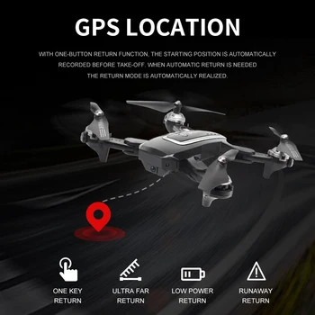 Rombo HJ38 GPS Drone 4K vaizdo Kamera, Sulankstomas Aukščio Laikyti RC Quadcopter Sraigtasparnis Sekite Mane WiFi