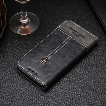 VIJIAR PU skonio, Aukščiausios kokybės, Margi tekstūros apversti odinis telefono galinį dangtelį 2.8'For Samsung Galaxy Pocket S5300 5300 atveju