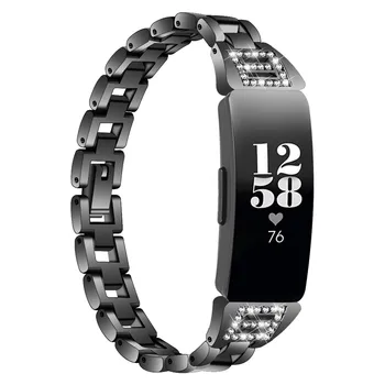 Smartwatch Patogus Reikmenys Mi Juosta 4 Deimantai Nerūdijančio Plieno Žiūrėti Juostos Fitbit Inspire/Inspire HR Didmeninės