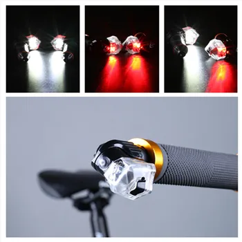 Bike Bicycle Light USB Rechageable LED Posūkio Signalai, Šviesos Rankena Baras galinė Plug Vertus Blokas, Dangteliai, Triumfas Įspėjamoji Lemputė A1