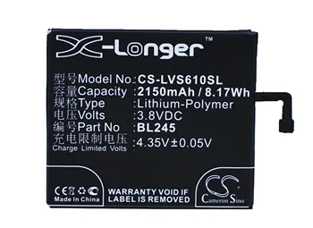 Cameron Kinijos 2150mAh Baterija BL245 Lenovo S60, S60-t, S60-w
