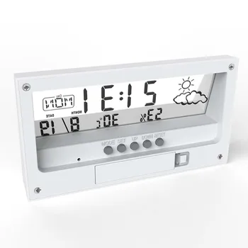Digoo DG-AN0211 Skaidri Ekrano Oras Stotis Žadintuvas Patalpų Termometras su Drėgmėmačiu Orų Prognozė Jutiklis Laikrodis